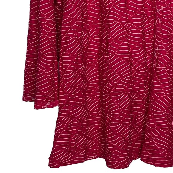 Habitat Clothes to Live In Womens Size Large Pink Top V Neck Textured Pocket - Picture 4 of 10